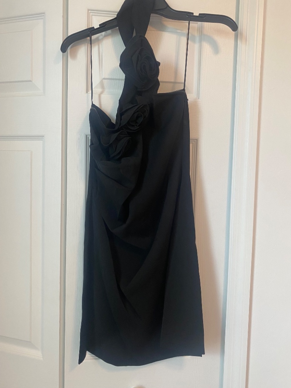 Astr The Label Black Rosette Mini Halter Dress - Picture 7 of 9